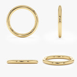 2.5mm dainty solid gold ring jewellery