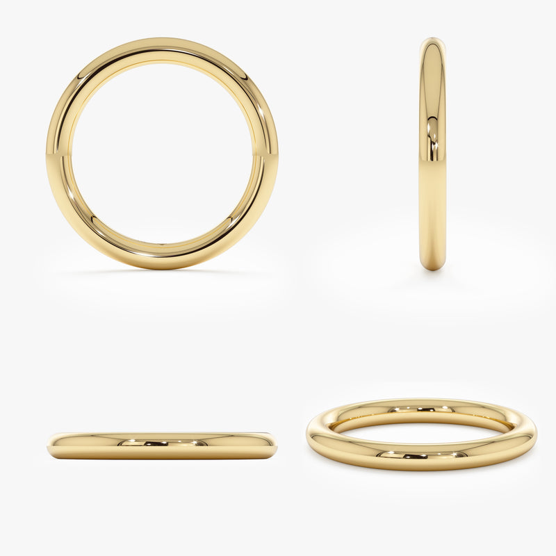 2.5mm dainty solid gold ring jewellery