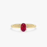 Oval Ruby Ring, Elior
