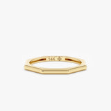Minimalist Geometric Stackable Ring,  Iska