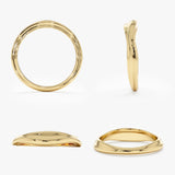 Unique Plain Gold Ring, Joanne