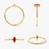 Marquise Ruby Ring, Senn