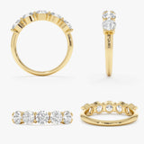 Dainty Lab Grown Wedding Band, Arli