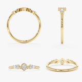 Lab Diamond Bezel Ring, Thae