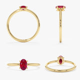 Oval Ruby Ring, Elior