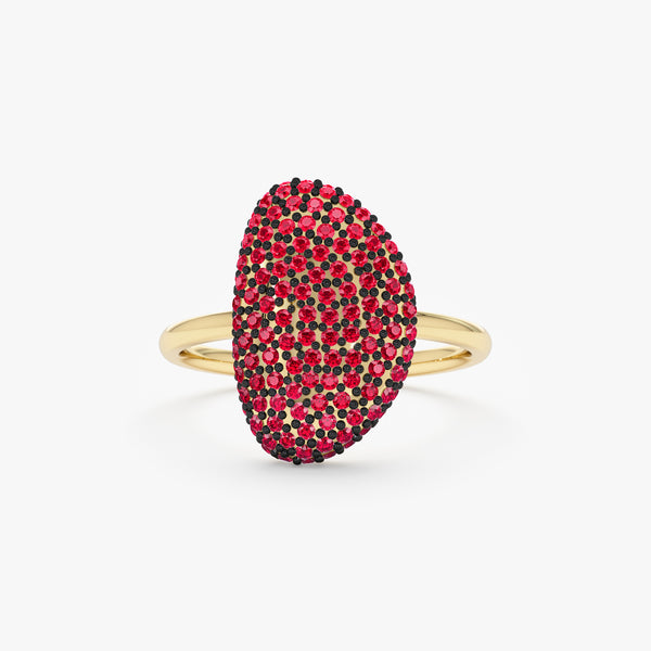 Long Ruby Pave Ring, Rahma
