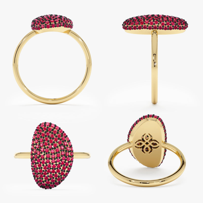 Long Ruby Pave Ring, Rahma