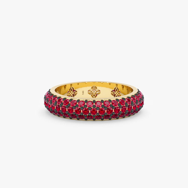 Ruby Pave Dome Ring, Gem