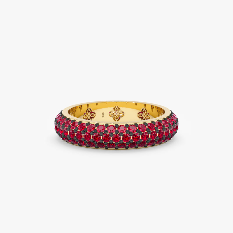Ruby Pave Dome Ring, Gem