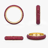 Ruby Pave Dome Ring, Gem