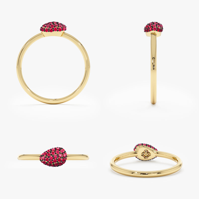 Mini Dome Stackable Ring, Uzma