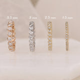 sarah elise jewelry bezel setting eternity bands