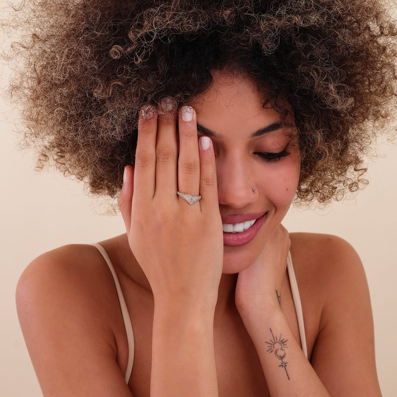 april birthstone white diamond gift