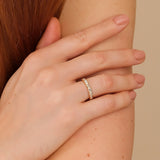 handcrafted in solid gold diamond wedding band