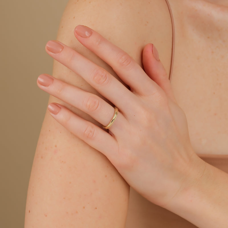 14k or 18k gold band