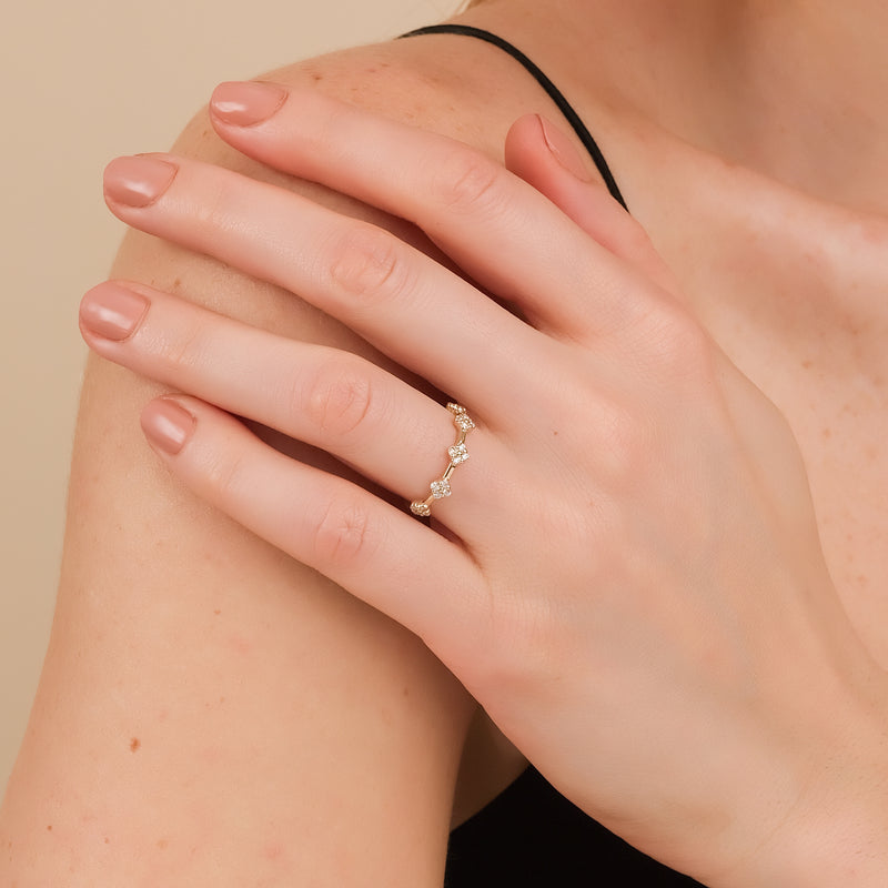 minimalistic style diamond ring