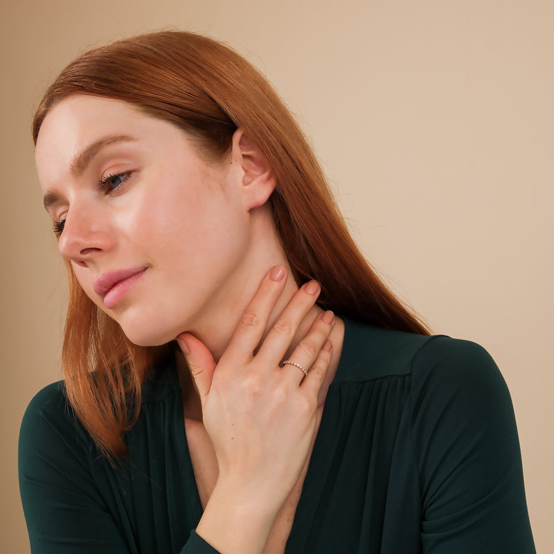 half eternity diamond band