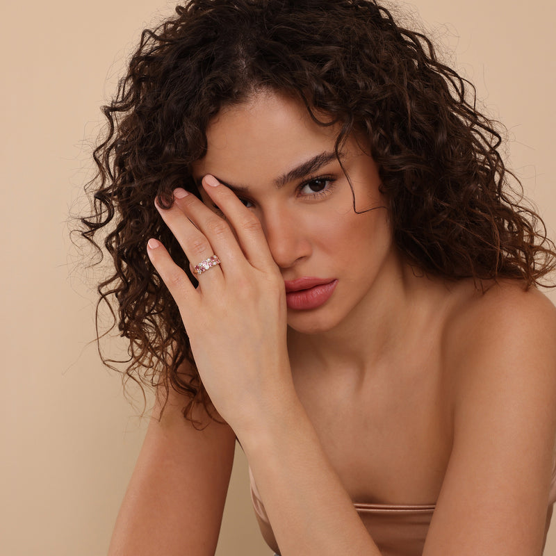 dainty diamond and tourmaline jewelry