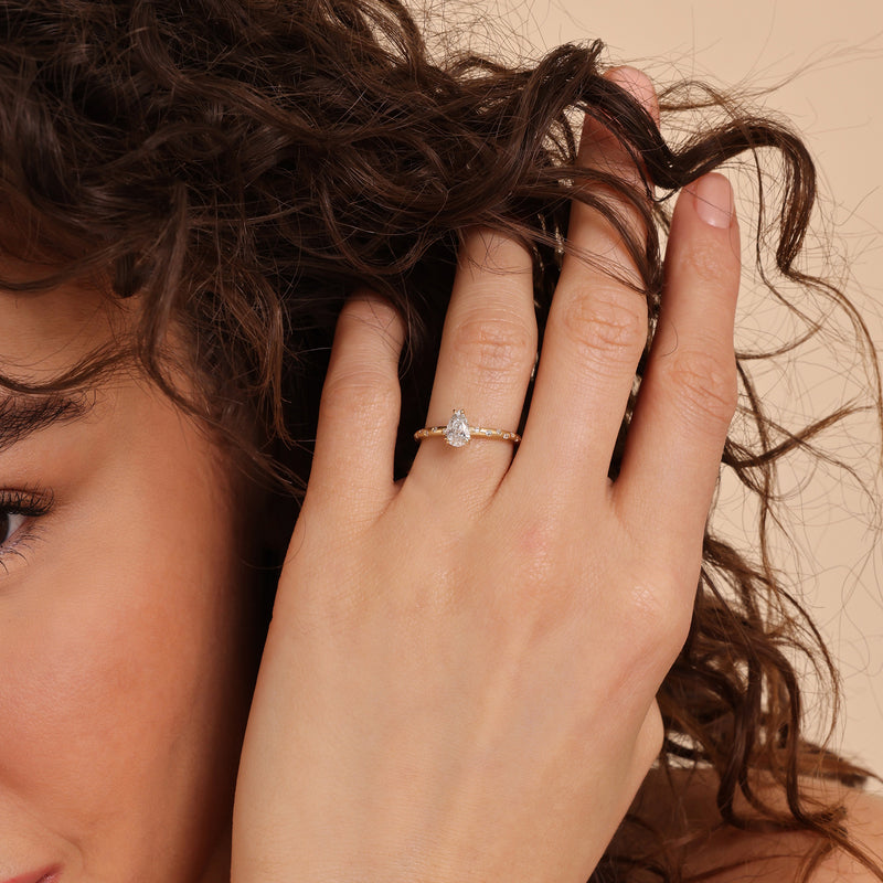 ethically sourced natural diamond wedding stack ring