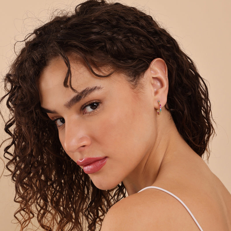 ethically sourced september birthstone sapphire hoops