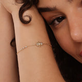 solid gold hamsa hand diamond bracelet 