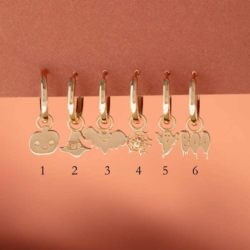 14k Gold Halloween Charms