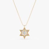 Lab-Grown Diamond Star of David Necklace, Ovidia