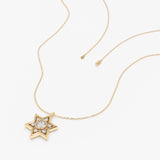Lab-Grown Diamond Star of David Necklace, Ovidia