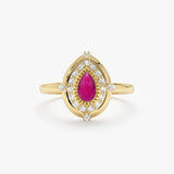 Cabochon Pink Tourmaline Ring, Naenia
