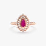 Cabochon Pink Tourmaline Ring, Naenia