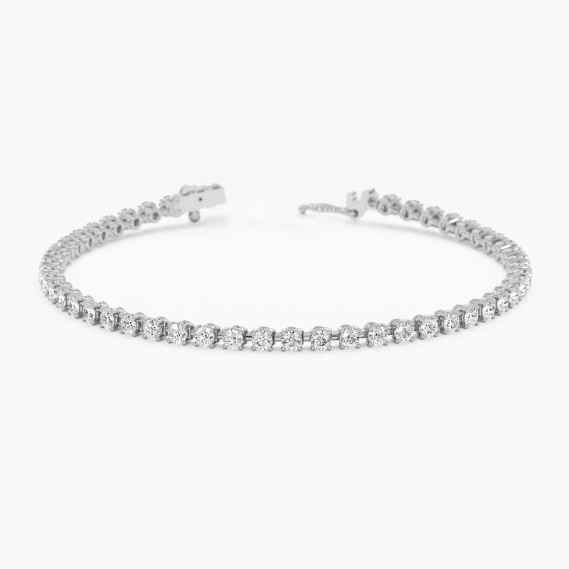 Natural Diamond Tennis Bracelet, Katniss