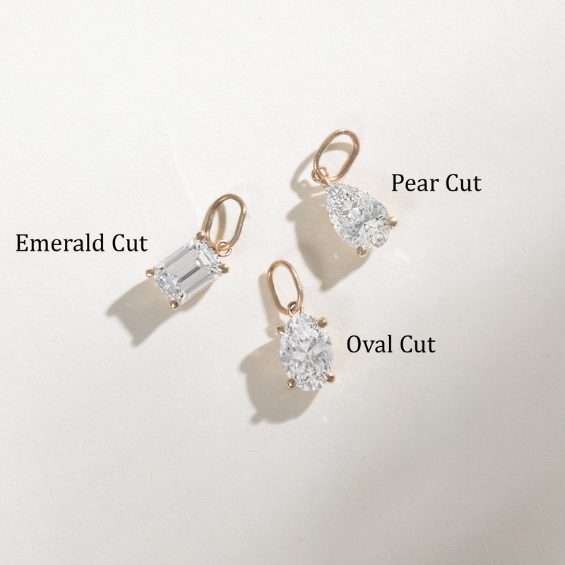 1 ctw Lab Grown Diamond Solitaire Charm, Jasmin