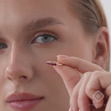 Princess Cut Ruby Ring, Lyriavelle