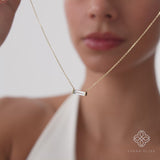 Natural Baguette Aquamarine Necklace, Vix