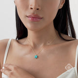 Turquoise Flower Necklace, Junelle