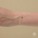 ethically sourced ruby gold bracelet