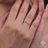 Diamond and Baguette Sapphire Ring, Madilyn