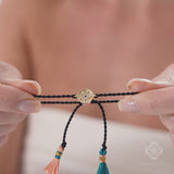 Diamond Evil Eye String Bracelet, Elarisyn