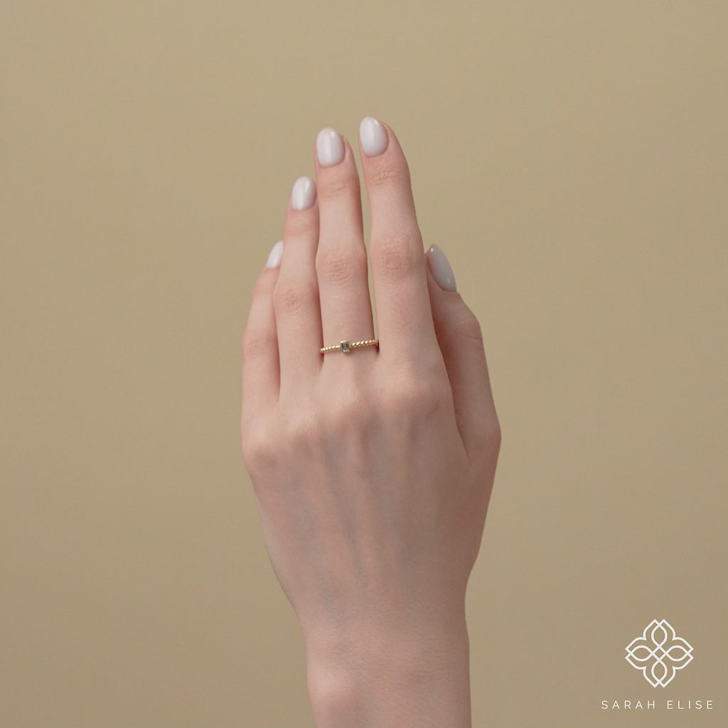 ethically sourced blue gemstone ring