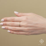 handcrafted in solid gold march birthday ring gift