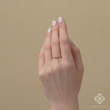 Diamond and Morganite Ring, Amelia