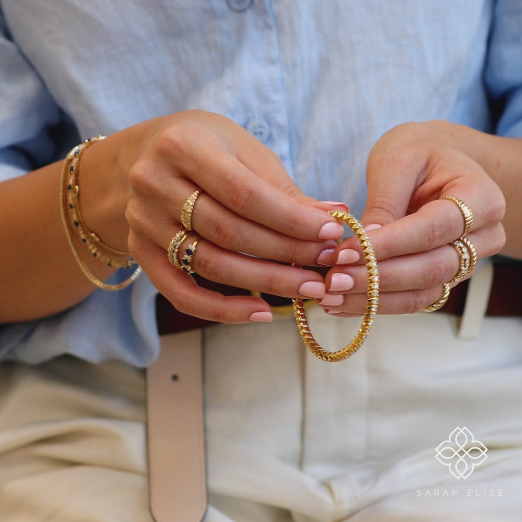 14k or 18k jewelry for women in solid gold 