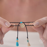 Diamond Star of David String Bracelet, Elarisyn