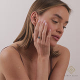 Pave Blue Diamond Ring, Gita