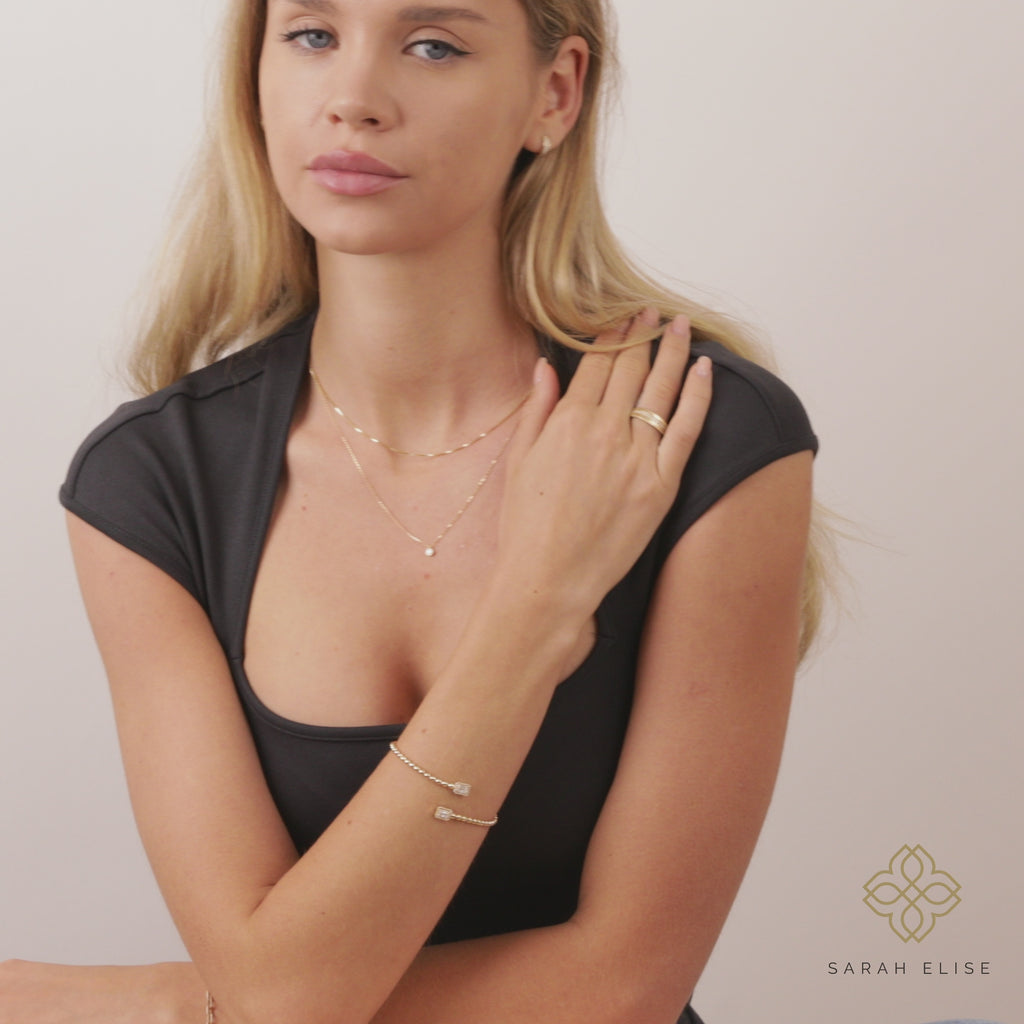 elegant, trendy design beaded bangle