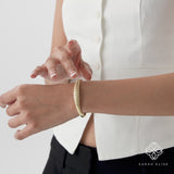 Diamond Croissant Bangle, Morwenna