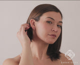 Pink Sapphire Huggie, Kioko