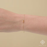 petite ethical citrine bracelet in solid gold
