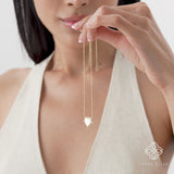 Mother of Pearl Heart Necklace, Daryana