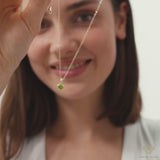 Heart Peridot & Diamond Necklace, Eira